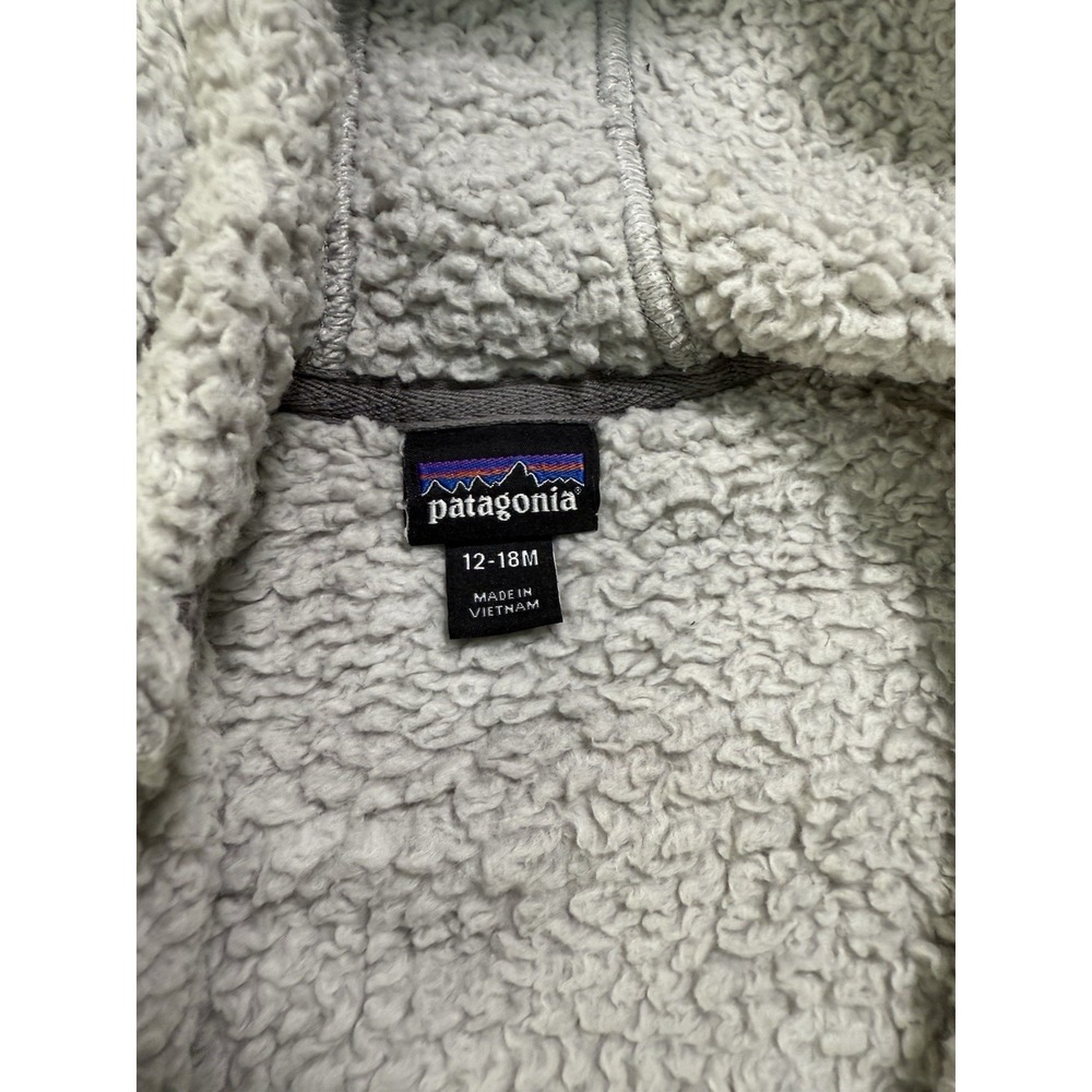Patagonia Baby Retro X Fleece Hoody Jacket Deep Pile W/ Ears Size 12-18 Months - Picture 3 of 7
